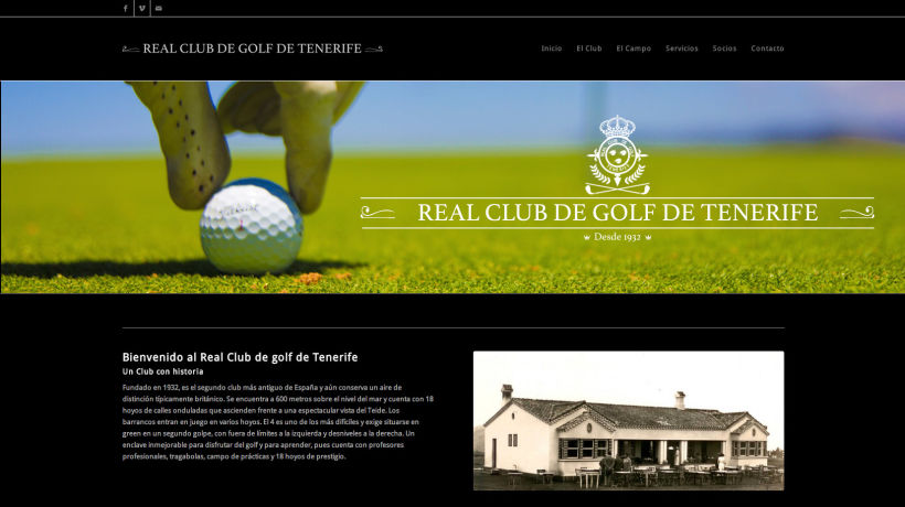 Web del Real Club de Golf de Tenerife -1