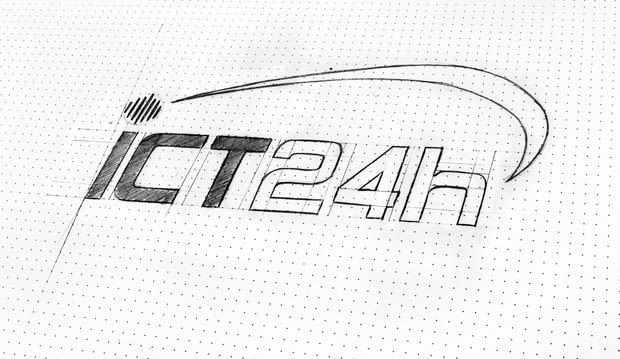 ICT24h | Logo design 2