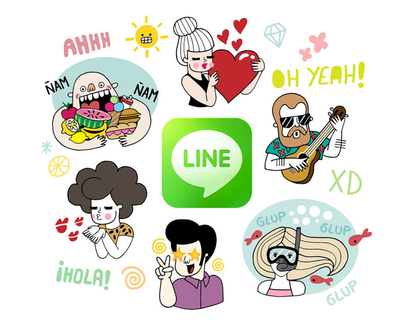 LINE Stickers - A Summer Crew 0
