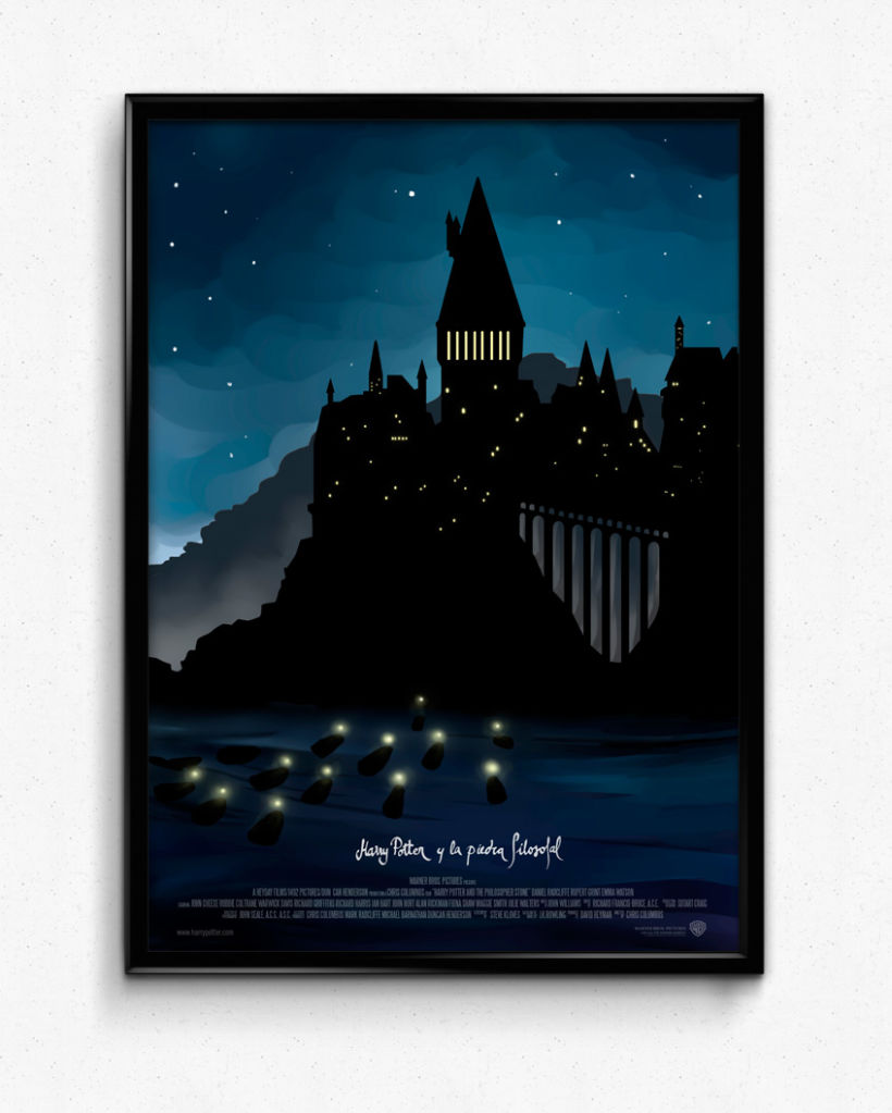 Poster tríptico de la saga Harry Potter 0