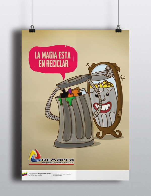 Poster para campaña de reciclaje -1