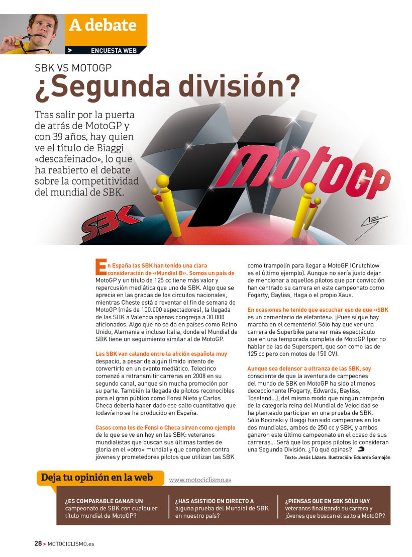 A debate - Sección de la revista Motociclismo 3