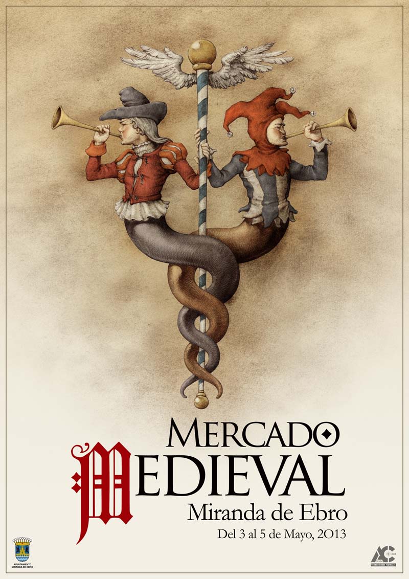 Carteles de Teatro y Mercado Medieval 1