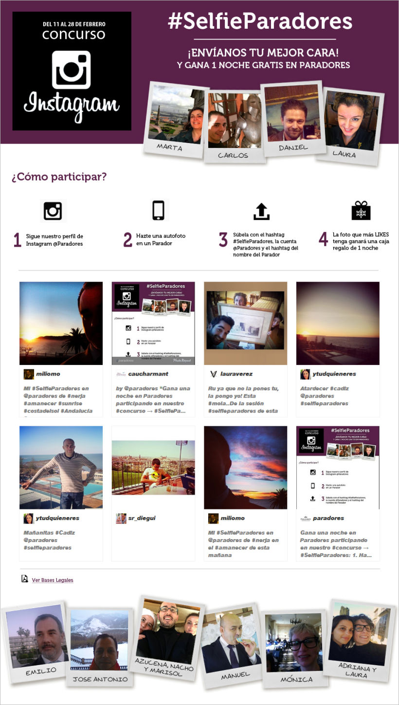 Diseño site corporativo corporativo concurso Instagram 0