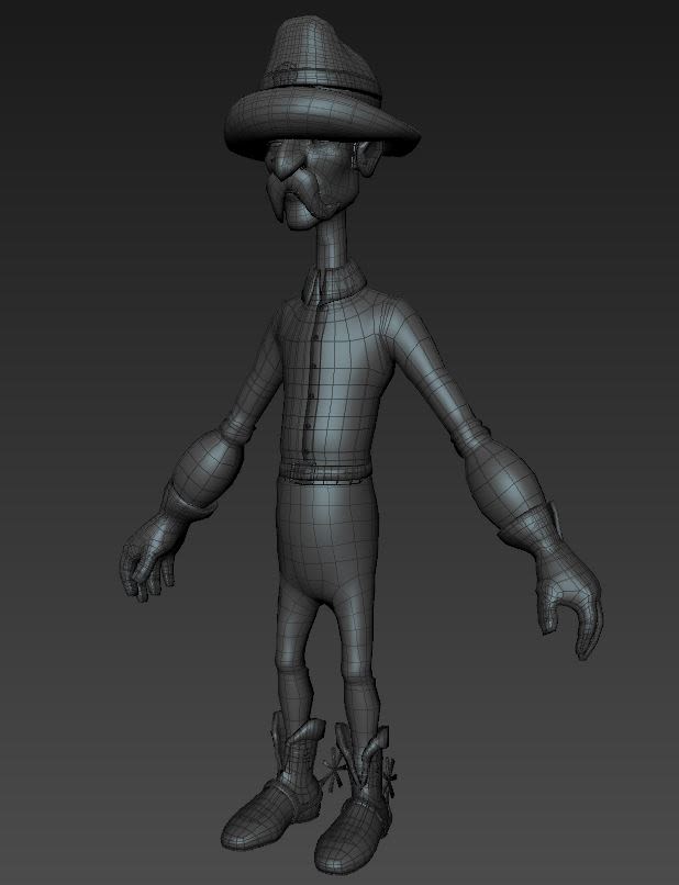  Luigi character Modeling and Texturing 3D in Autodesk Maya  7