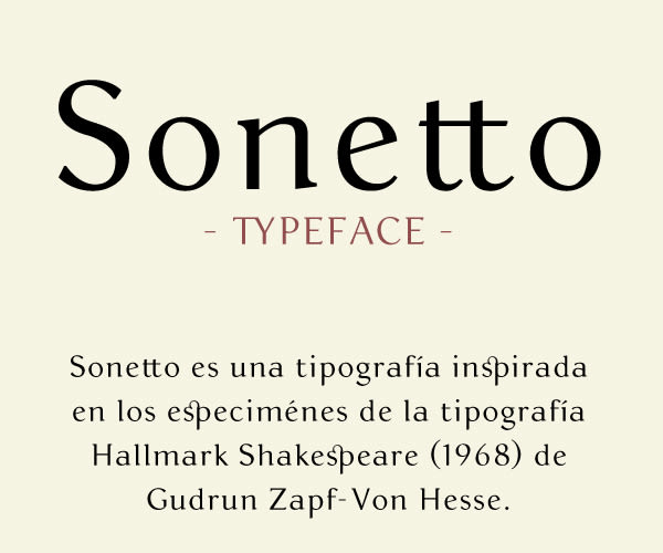 Sonetto | Font 2