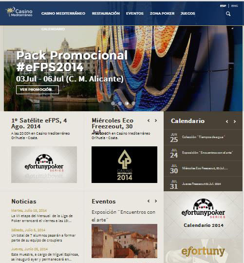 Planificación de la estructura y los contenidos de la nueva página web de Casino Mediterráneo -1