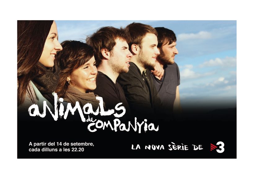 ANIMALS DE COMPANYIA, gràfica per a una sèrie de televisió 1