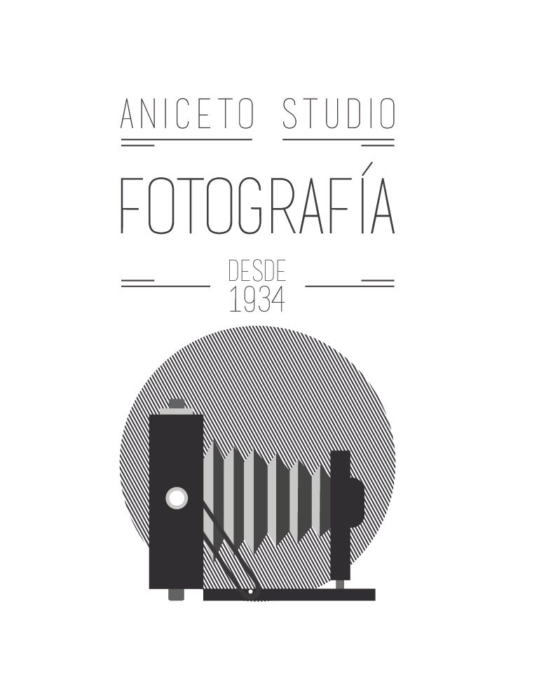 Porpuesta de logo y sus versiones para Aniceto Studio 4