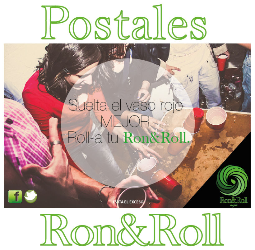 Campaña Ron&Roll (mojito) Postales 0