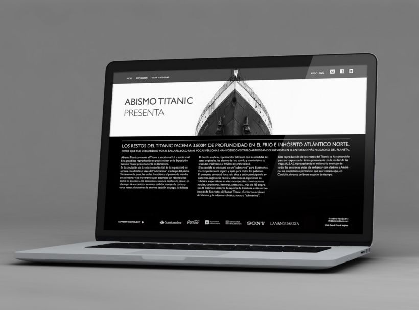 BRANDING AND WEB DESIGN - ABISMO TITANIC 2