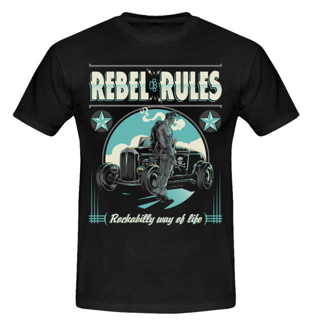 Colección de camisetas, Rockabilly art 2