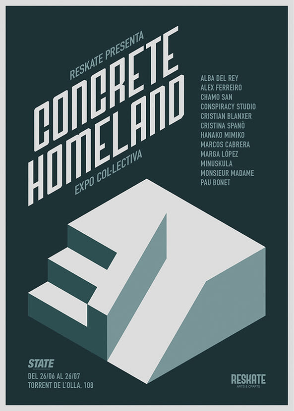Ilustración para la exposición colectiva "Concrete Homeland" 3