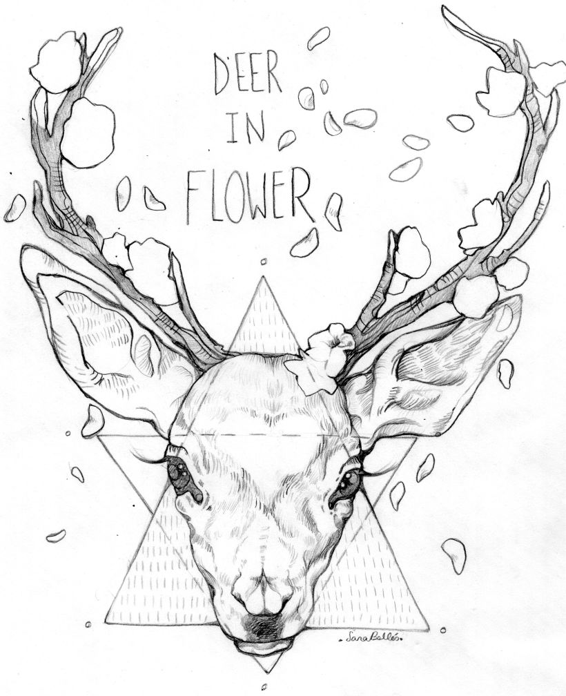 Deer in flower 0