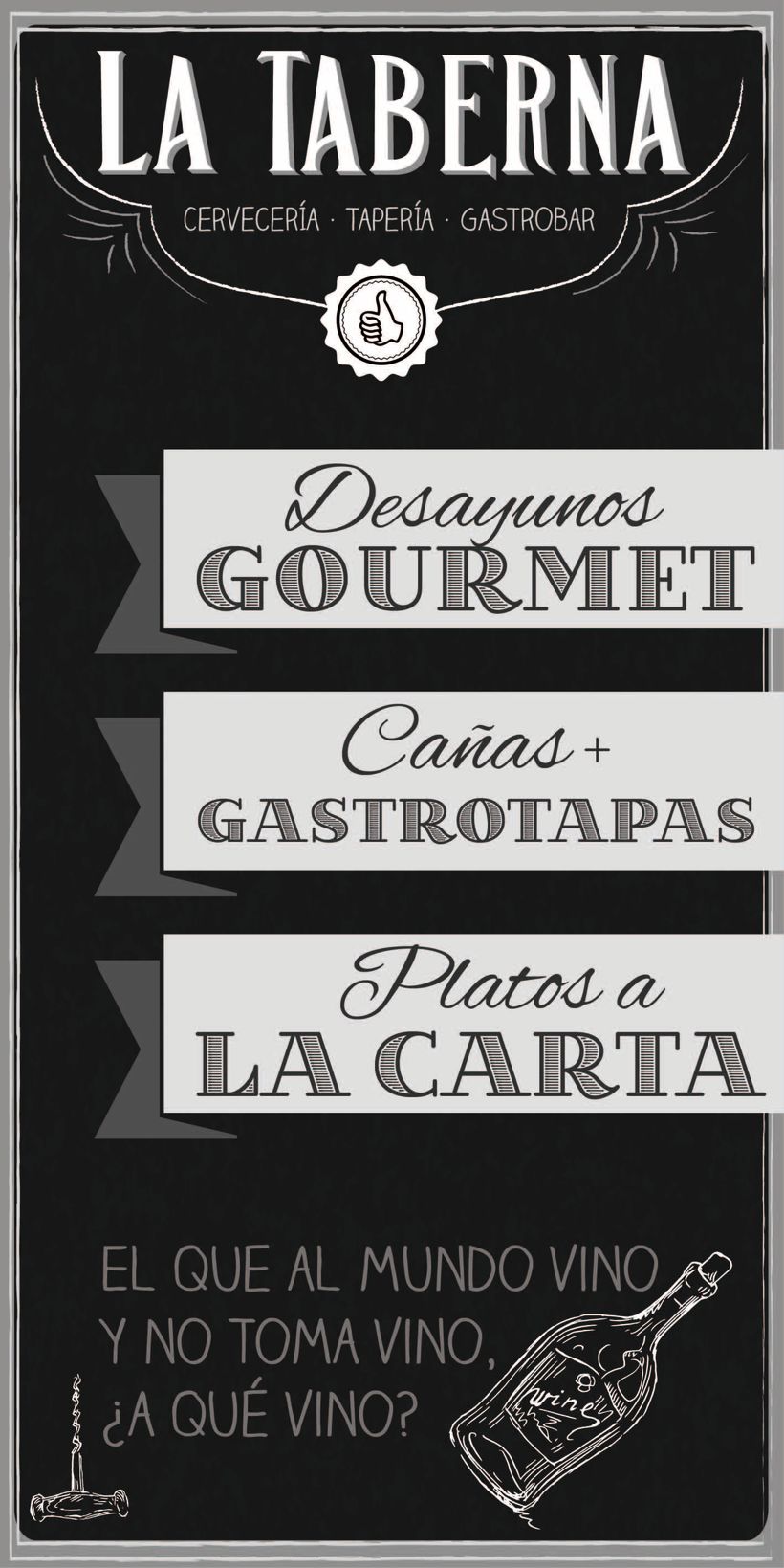 Cartas y Carteles Vintage "La Taberna" 0