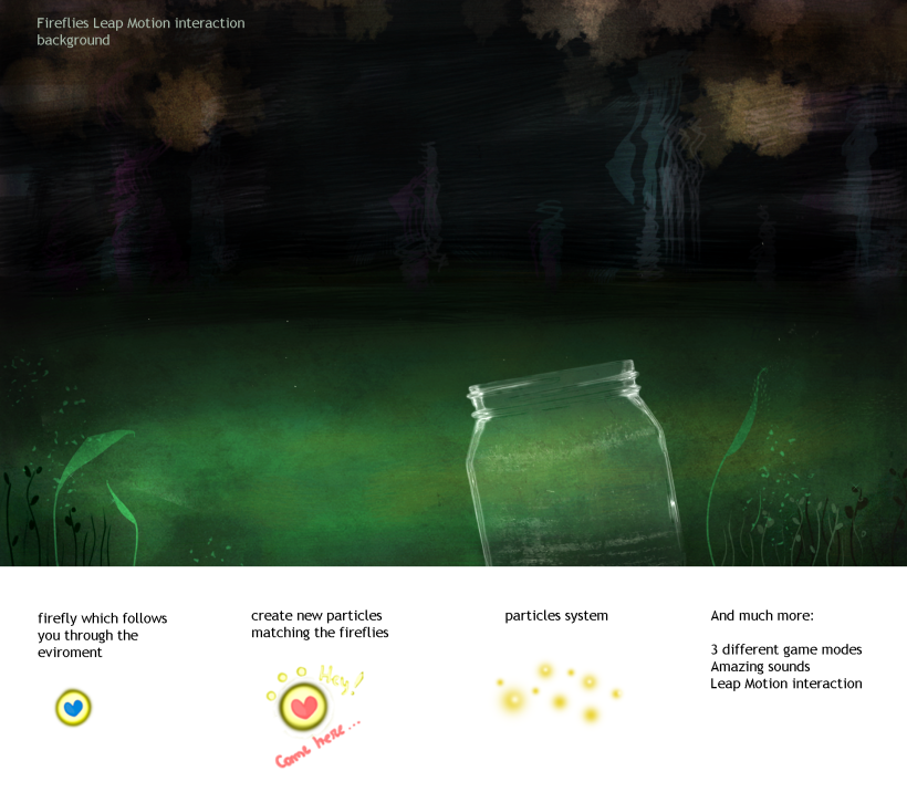 Fireflies LeapMotion Interaction 2