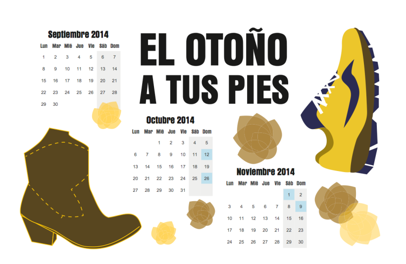 Mi Proyecto del curso Ilustrando el tiempo - Un año a tus pies (calendario) 1