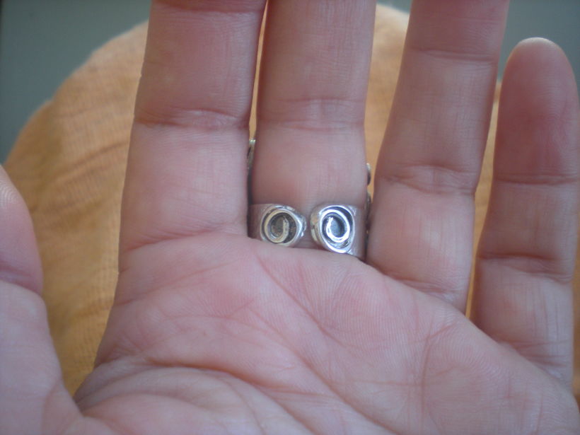 Troyano, anillo inspirado en grecia con un opalo australiano ,unico 1