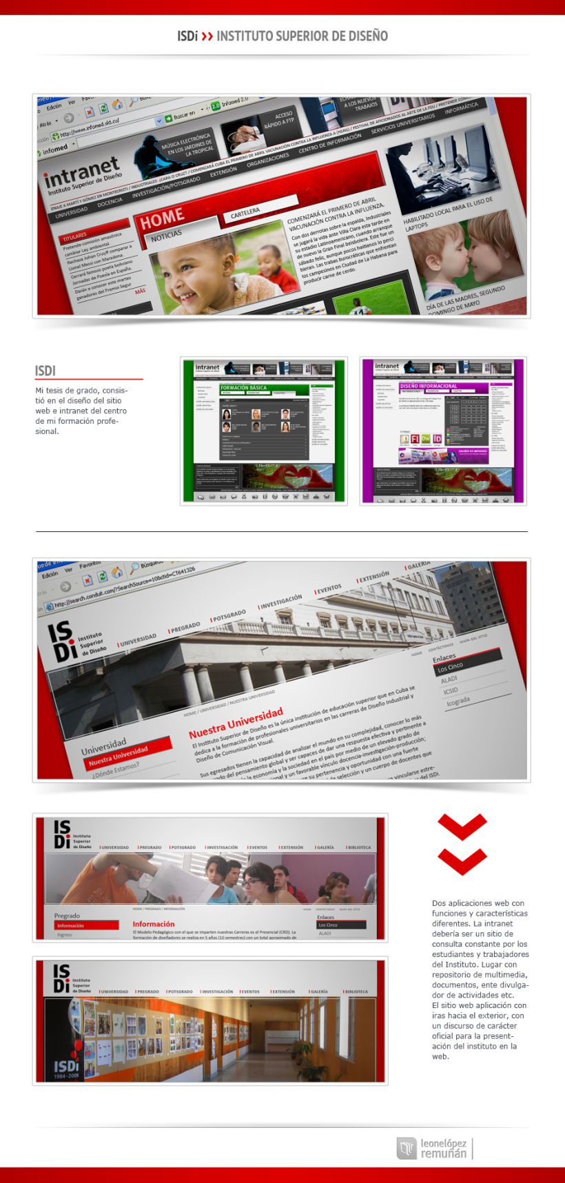 Sitio web e intranet del Instituto Superior de Diseño  (ISDi) -1