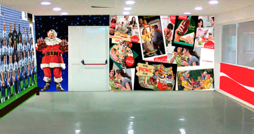 Fabrica de Coca Cola Portugal: Ilustración y Diseño de showroom y zonas 0