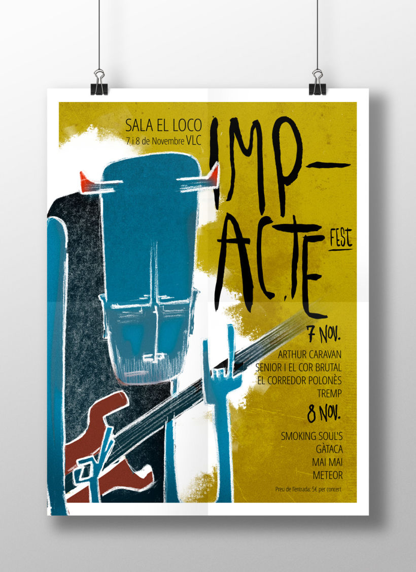 Gráfica y cartel para el festival ImapcteFest -1