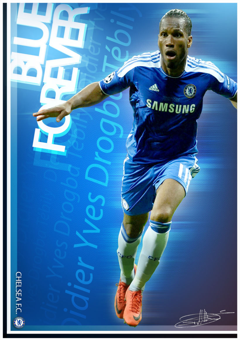 Póster Didier Drogba_ChelseaFC 1