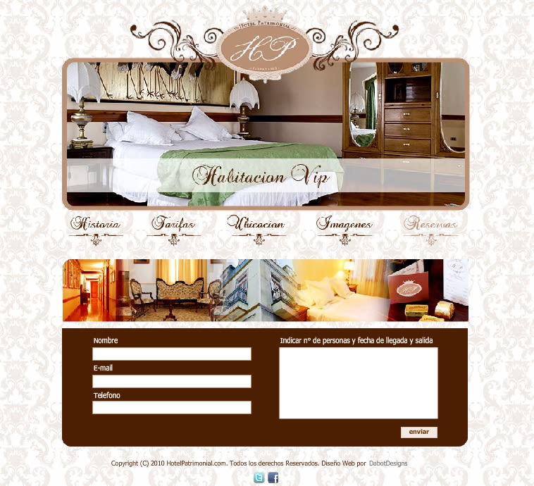 Sitio web Hotel Patrimonial 5