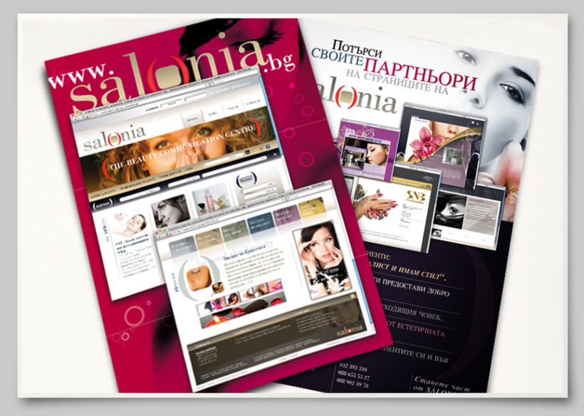 Salonia brand identity and web development 11