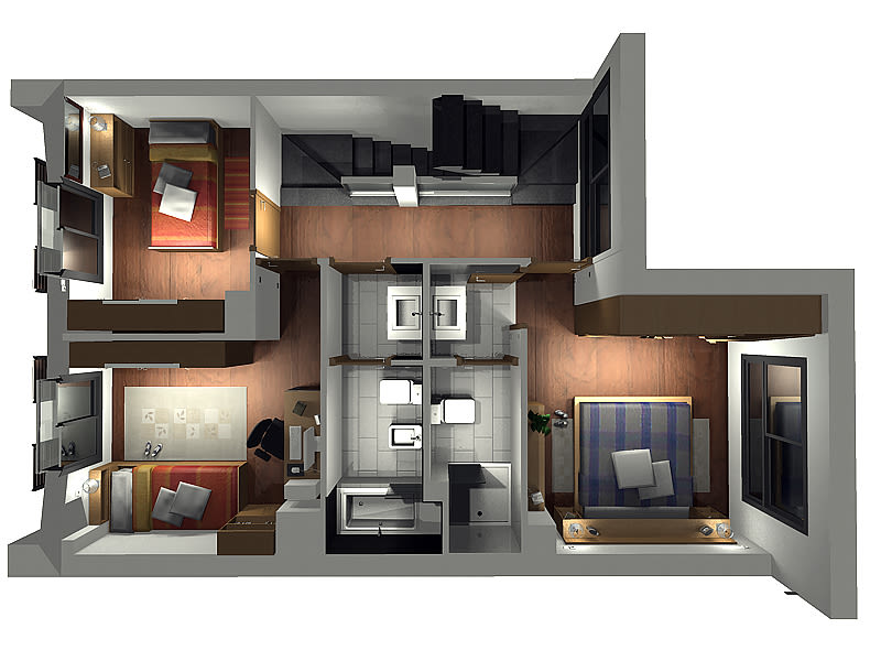 Conjunto viviendas - maquetas 3D 7