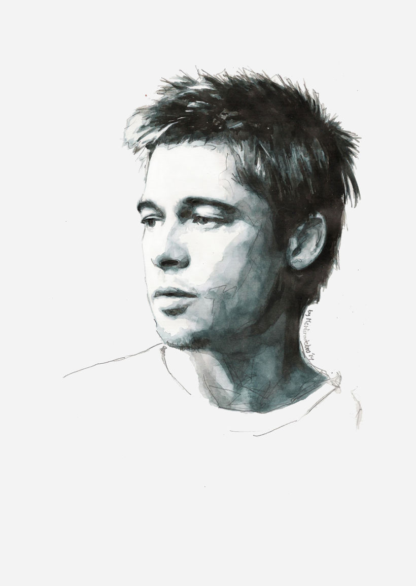 Portrait of Brad Pitt 0