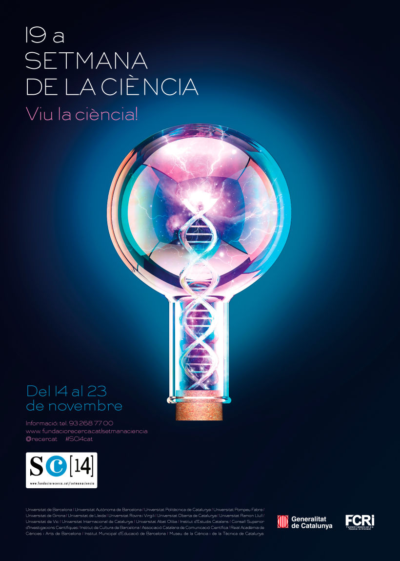 Cartell  19a SETMANA DE LA CIÈNCIA (Biotecnologia) -1