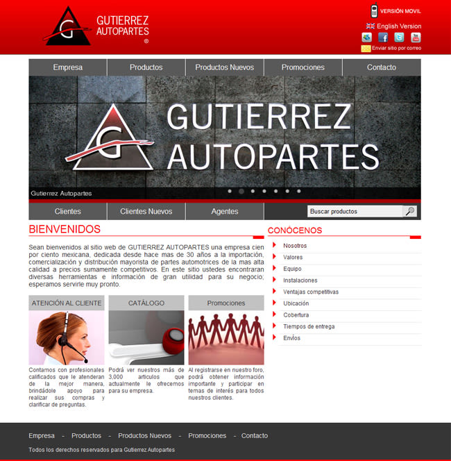 Gutierrez Autopartes - Sistema administrativo 0