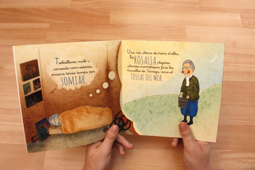 Ilustraciones para el libro infantil: LA ROSALIA I LA VERGE DE L'ALBA -1