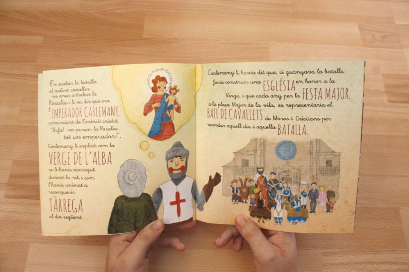 Ilustraciones para el libro infantil: LA ROSALIA I LA VERGE DE L'ALBA 2