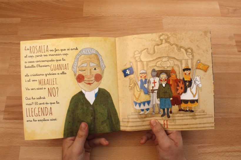 Ilustraciones para el libro infantil: LA ROSALIA I LA VERGE DE L'ALBA 6