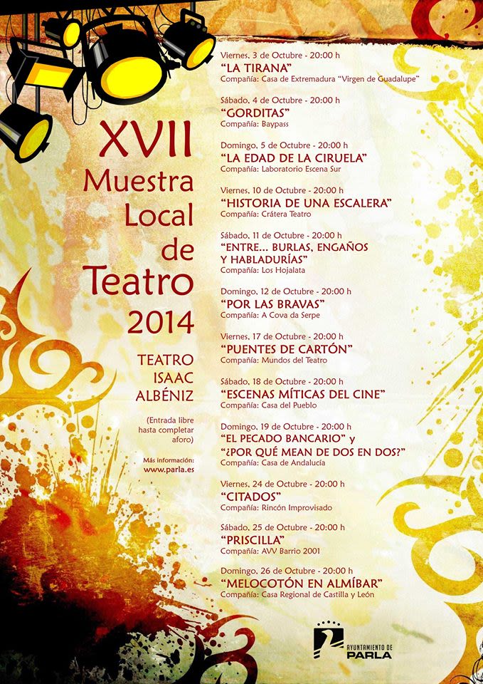 Cartel - XVII Muestra Local de Teatro de Parla -1
