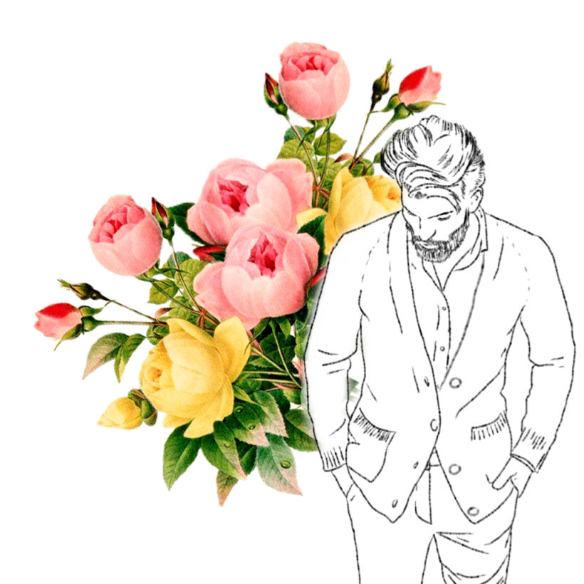 Drawings: Guys and flowers 3