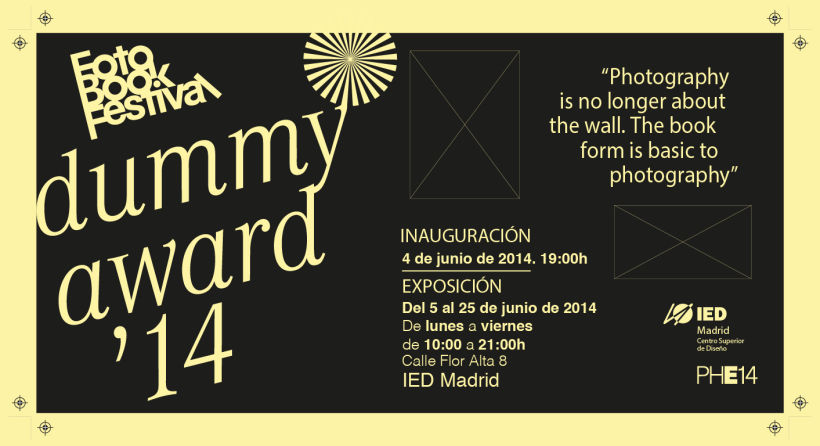 FotoBookFestival, Dummy Award 2014. Photo España 1