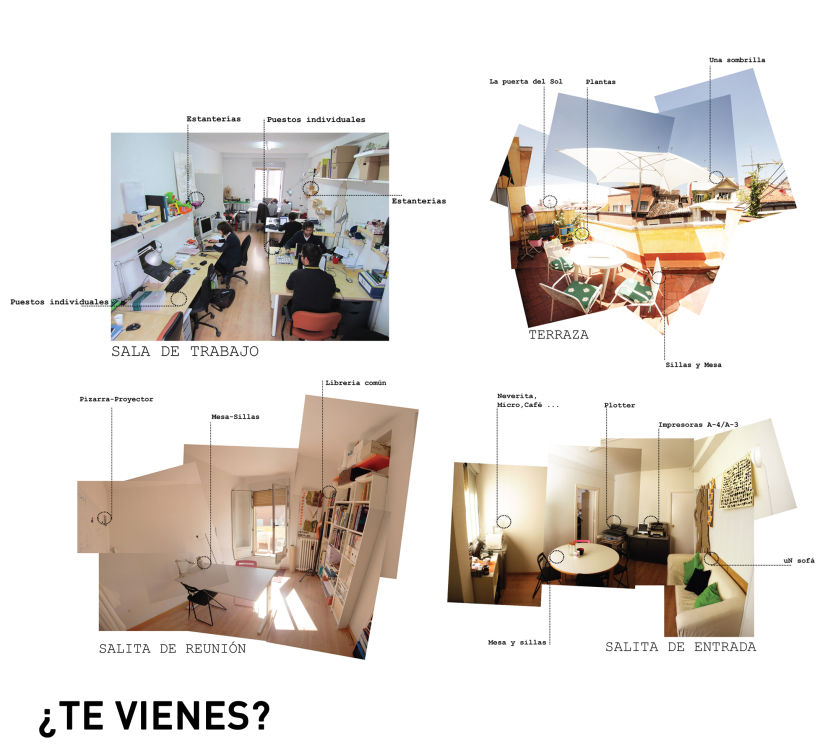 Espacios disponibles en estudio compartido. Madrid (Puerta del Sol) 1