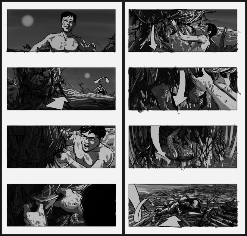Lo Imposible / The Impossible - J. A. Bayona (Film storyboards) 1