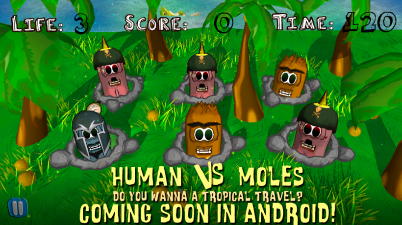 "Human vs Moles" Game 1