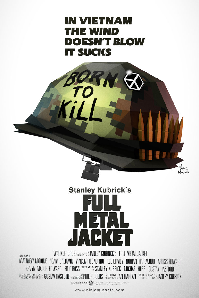 Poster FULL METAL JACKET Low Poly 0