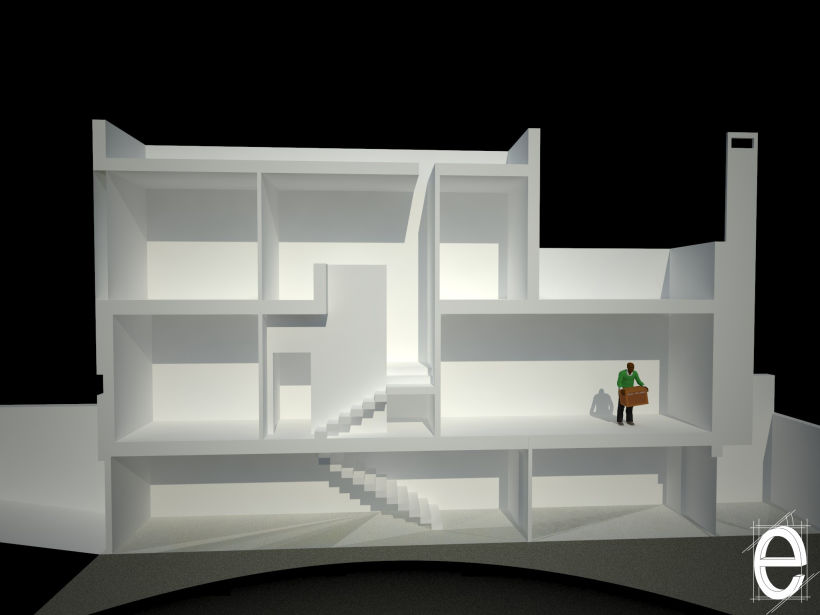 Diseño 3D vivienda unifamiliar 1