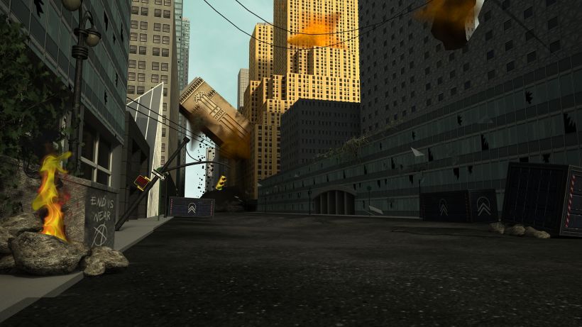 Render en 3D de una calle de Nueva York 1