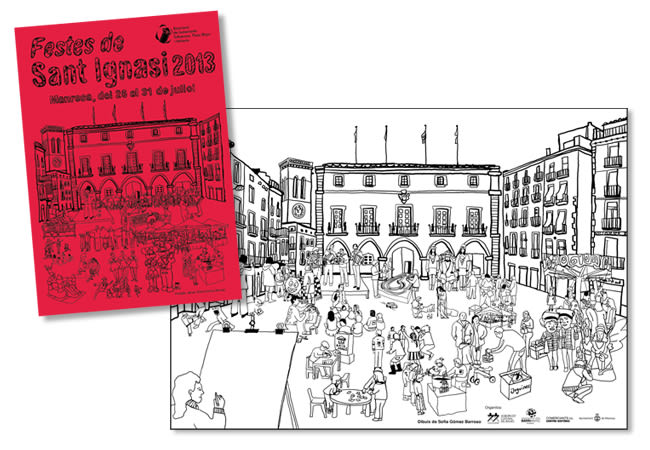 Cartel A3 y portada flyer Fiestas de Sant Ignasi -1