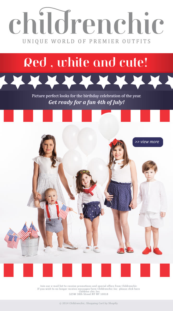 Template Email Blast: CHILDRENCHIC 4