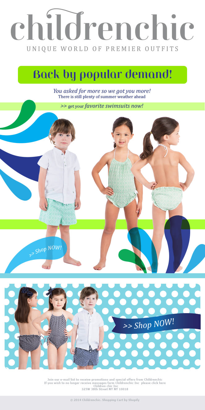 Template Email Blast: CHILDRENCHIC 5