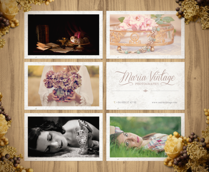 Maria Vintage Photography · Business Cards  1