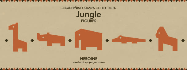 Jungle stamps set 1