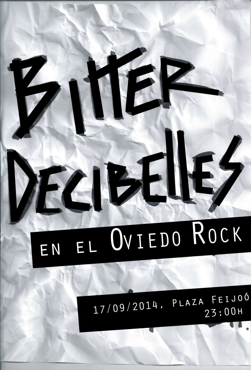 Cartel Concurso de Rock Ciudad de Oviedo, Bitter Decibelles -1